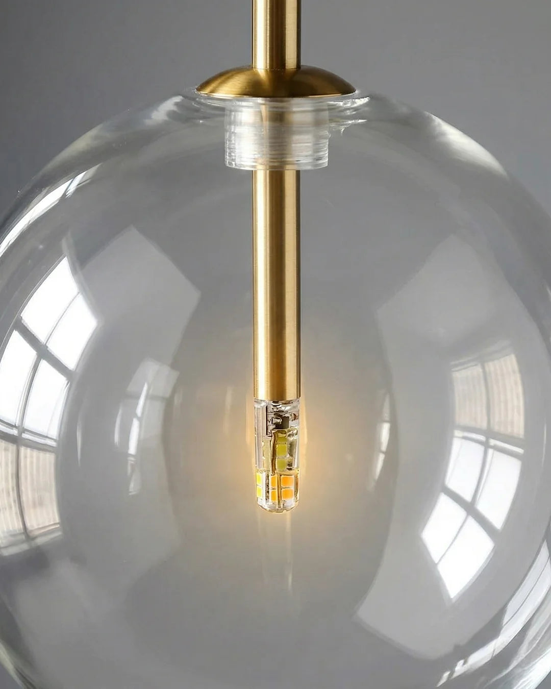 Pendant Lamp Glass Globe Bulb Included Adjustable Cable