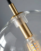 Pendant Lamp Glass Globe Bulb Included Adjustable Cable