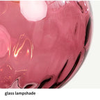 Pendant Lamp Glass Globe Metal Frame E27 Socket