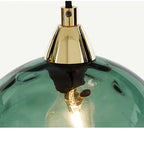 Pendant Lamp Glass Globe Metal Frame E27 Socket