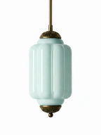 Pendant Lamp Glass Shade & Metal Trim