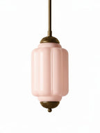 Pendant Lamp Glass Shade & Metal Trim