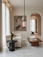 Pendant Lamp Glass Shade & Metal Trim