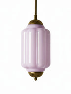 Pendant Lamp Glass Shade & Metal Trim