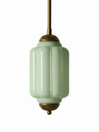 Pendant Lamp Glass Shade & Metal Trim