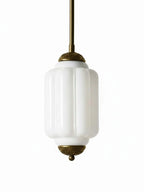 Pendant Lamp Glass Shade & Metal Trim