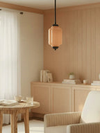 Pendant Lamp Glass Shade & Metal Trim