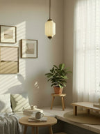 Pendant Lamp Glass Shade & Metal Trim