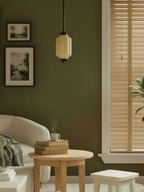Pendant Lamp Glass Shade & Metal Trim