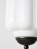 Pendant Lamp Glass Shade & Metal Trim
