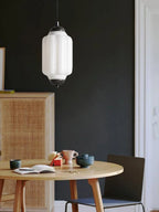 Pendant Lamp Glass Shade & Metal Trim