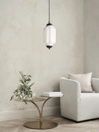Pendant Lamp Glass Shade & Metal Trim