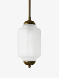 Pendant Lamp Glass Shade & Metal Trim