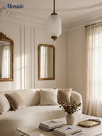 Pendant Lamp Glass Shade & Metal Trim