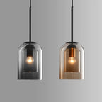 Pendant Lamp Glass Shade Warm Ambient Glow