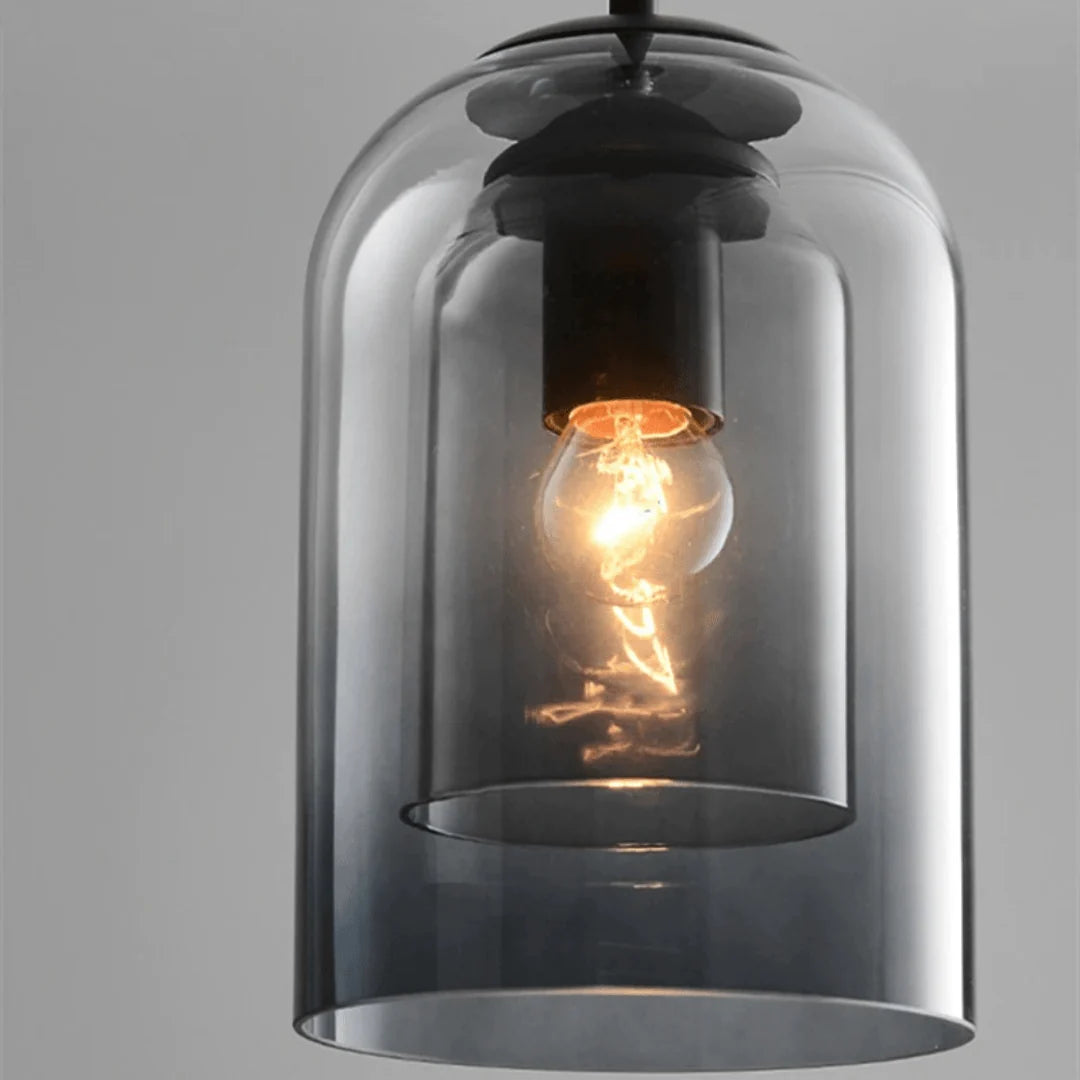 Pendant Lamp Glass Shade Warm Ambient Glow