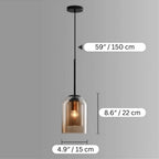 Pendant Lamp Glass Shade Warm Ambient Glow