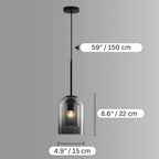 Pendant Lamp Glass Shade Warm Ambient Glow