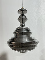 Pendant Lamp Gray Glass Starry Sky Copper Fixture