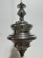 Pendant Lamp Gray Glass Starry Sky Copper Fixture