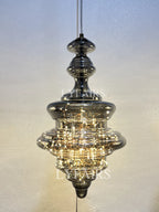 Pendant Lamp Gray Glass Starry Sky Copper Fixture