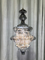 Pendant Lamp Gray Glass Starry Sky Copper Fixture