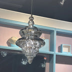 Pendant Lamp Gray Glass Starry Sky Copper Fixture