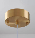 Pendant Lamp Gray Glass Starry Sky Copper Fixture