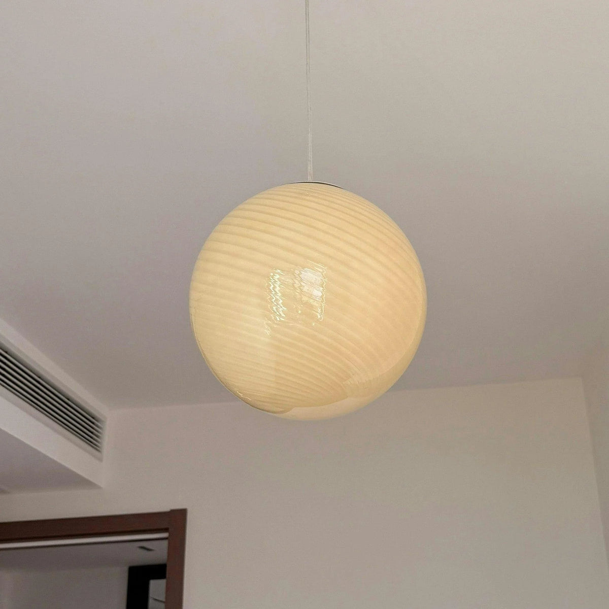 Pendant Lamp Handblown Glass Adjustable Height Dimmable
