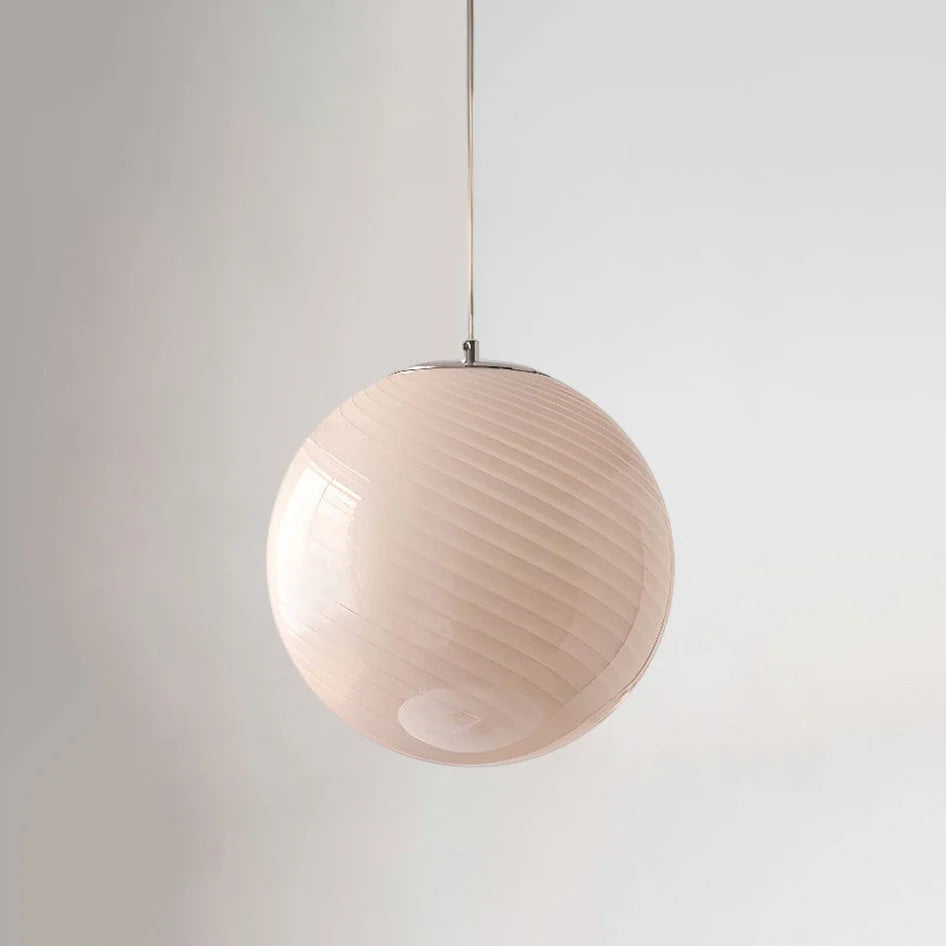 Pendant Lamp Handblown Glass Adjustable Height Dimmable