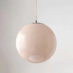 Pendant Lamp Handblown Glass Adjustable Height Dimmable