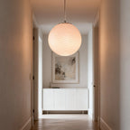 Pendant Lamp Handblown Glass Adjustable Height Dimmable