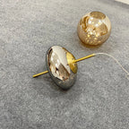 Pendant Lamp Handcrafted Smoky Glass Adjustable Cord