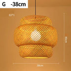 Pendant Lamp Handwoven Rattan Warm Ambient Lighting