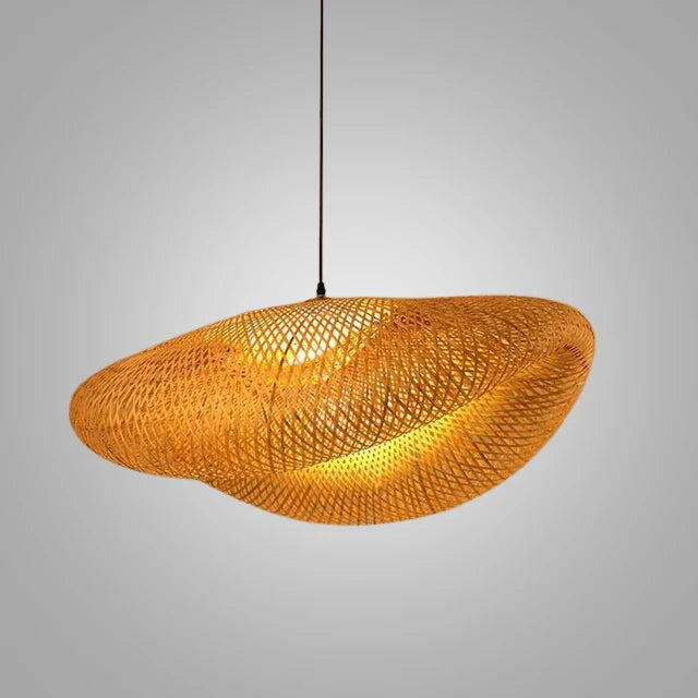 Pendant Lamp Handwoven Rattan Warm Ambient Lighting