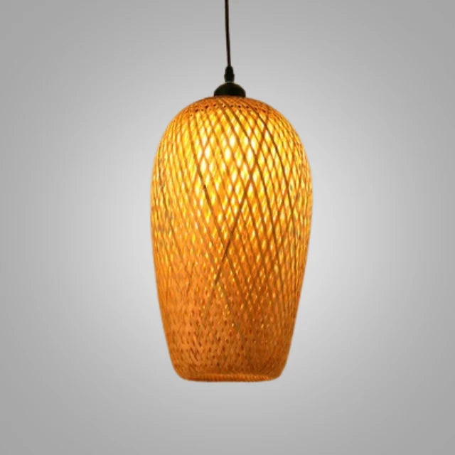 Pendant Lamp Handwoven Rattan Warm Ambient Lighting