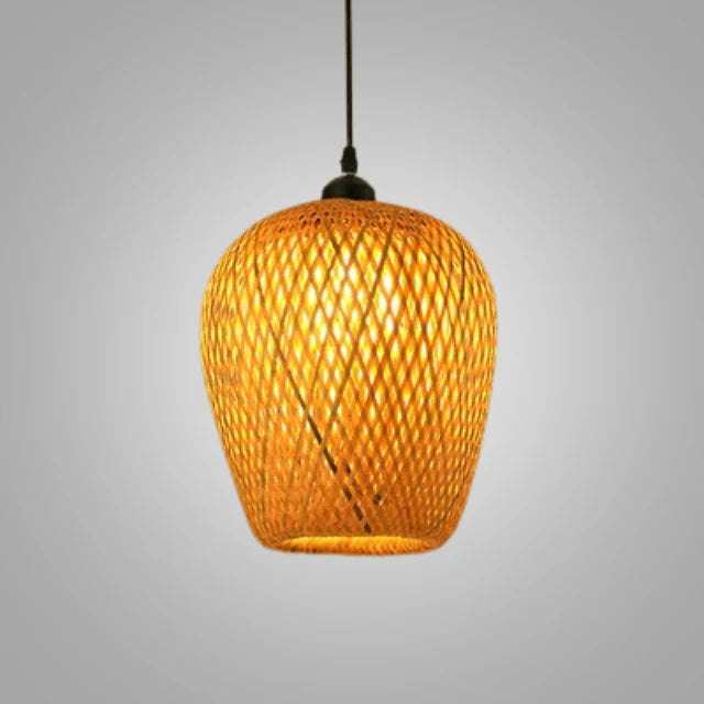 Pendant Lamp Handwoven Rattan Warm Ambient Lighting