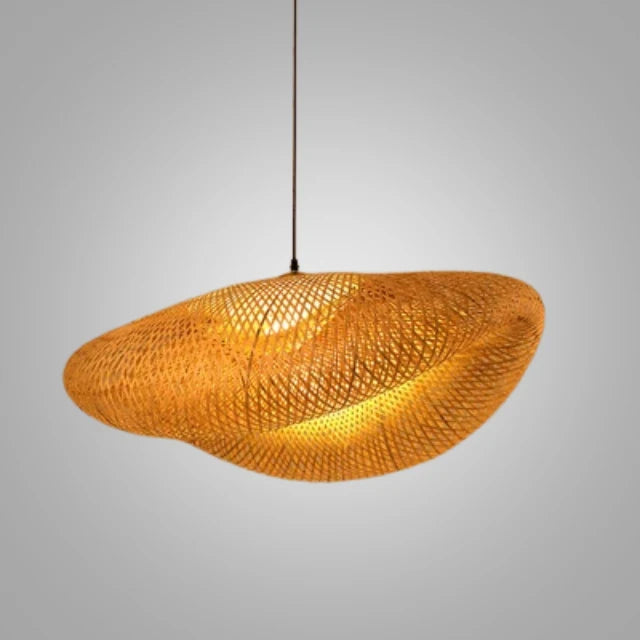Pendant Lamp Handwoven Rattan Warm Ambient Lighting
