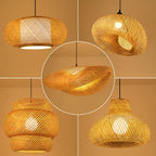 Pendant Lamp Handwoven Rattan Warm Ambient Lighting
