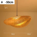 Pendant Lamp Handwoven Rattan Warm Ambient Lighting