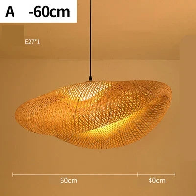 Pendant Lamp Handwoven Rattan Warm Ambient Lighting