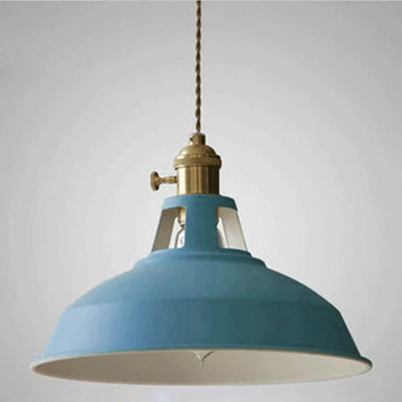 Pendant Lamp Industrial Metal Shade Adjustable Chain