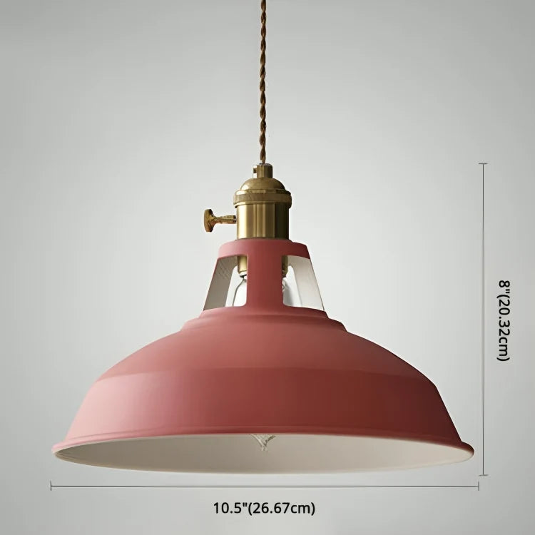 Pendant Lamp Industrial Metal Shade Adjustable Chain
