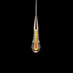 Pendant Lamp Integrated LED Clear Glass & Gold Finish