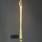 Pendant Lamp Integrated LED Clear Glass & Gold Finish