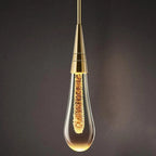 Pendant Lamp Integrated LED Clear Glass & Gold Finish