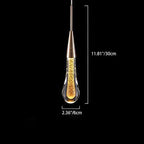 Pendant Lamp Integrated LED Clear Glass & Gold Finish