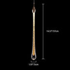 Pendant Lamp Integrated LED Clear Glass & Gold Finish