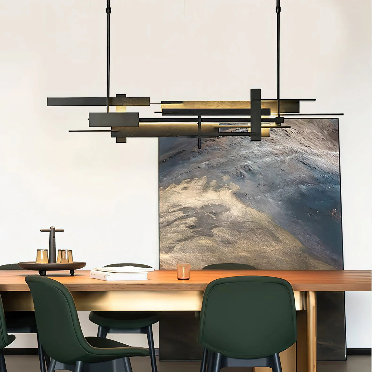 Pendant Lamp Integrated LED Matte Black Selectable Color Temperature