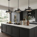 Pendant Lamp Integrated LED Matte Black Selectable Color Temperature
